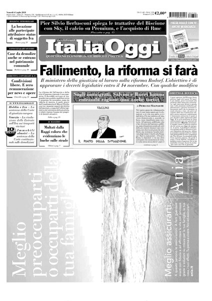 Italia oggi : quotidiano di economia finanza e politica